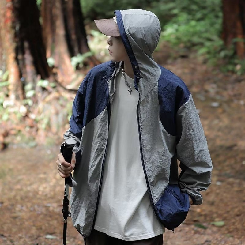 Outdoor sports thin breathable jacket sunscreen suit