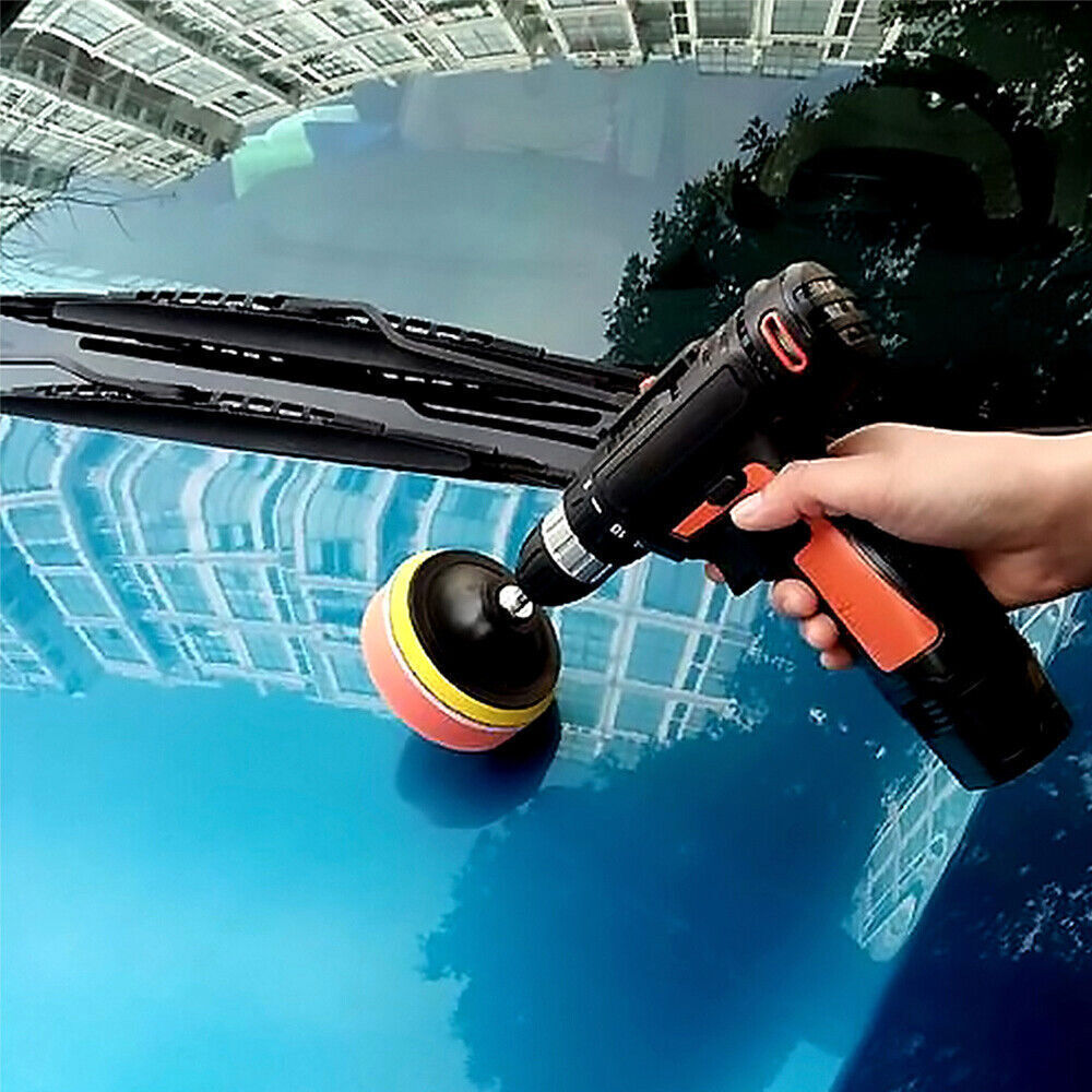 12pcs 3 Buffing Waxing Polishing Sponge Pads Kit Set For Car Polisher Drill UK