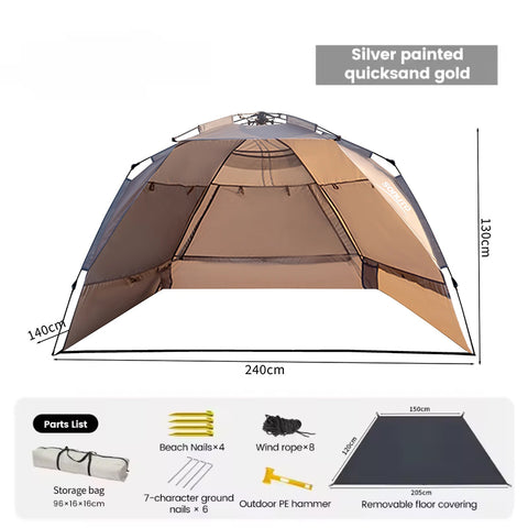 Outdoor Extended SUV Tail Tent Room, Vehicle-mounted Tent, Trunk Tent, Car Rear Trunk Tent